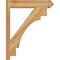 Ekena Millwork Merced Arts & Crafts Rough Sawn Outlooker, Western Red Cedar, 6"W x 26"D x 32"H OUT06X26X32MRC03RWR - alternate 3